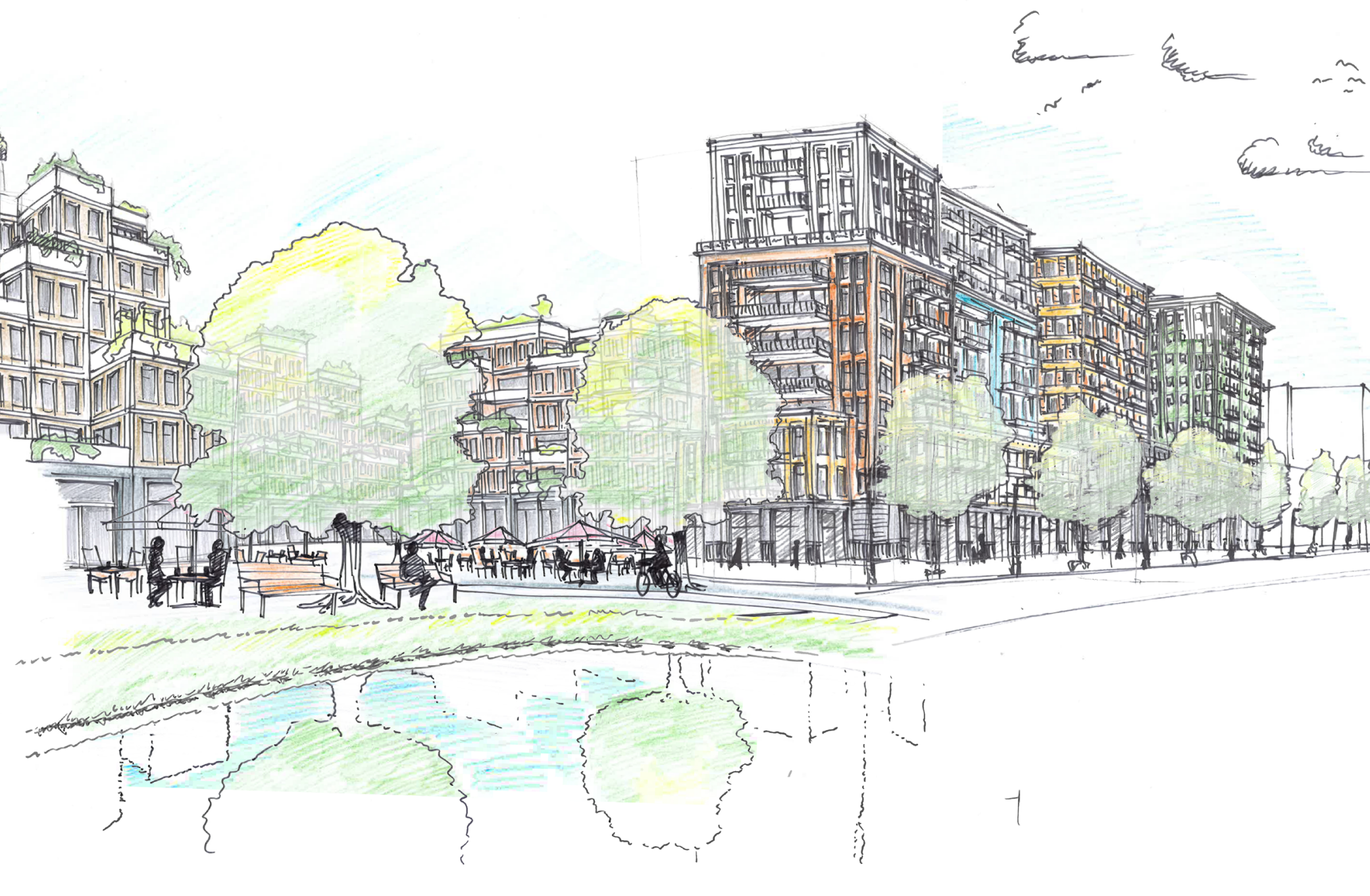 20201028 Pentekening Archimedeslaan 16 - aanzicht plan.png